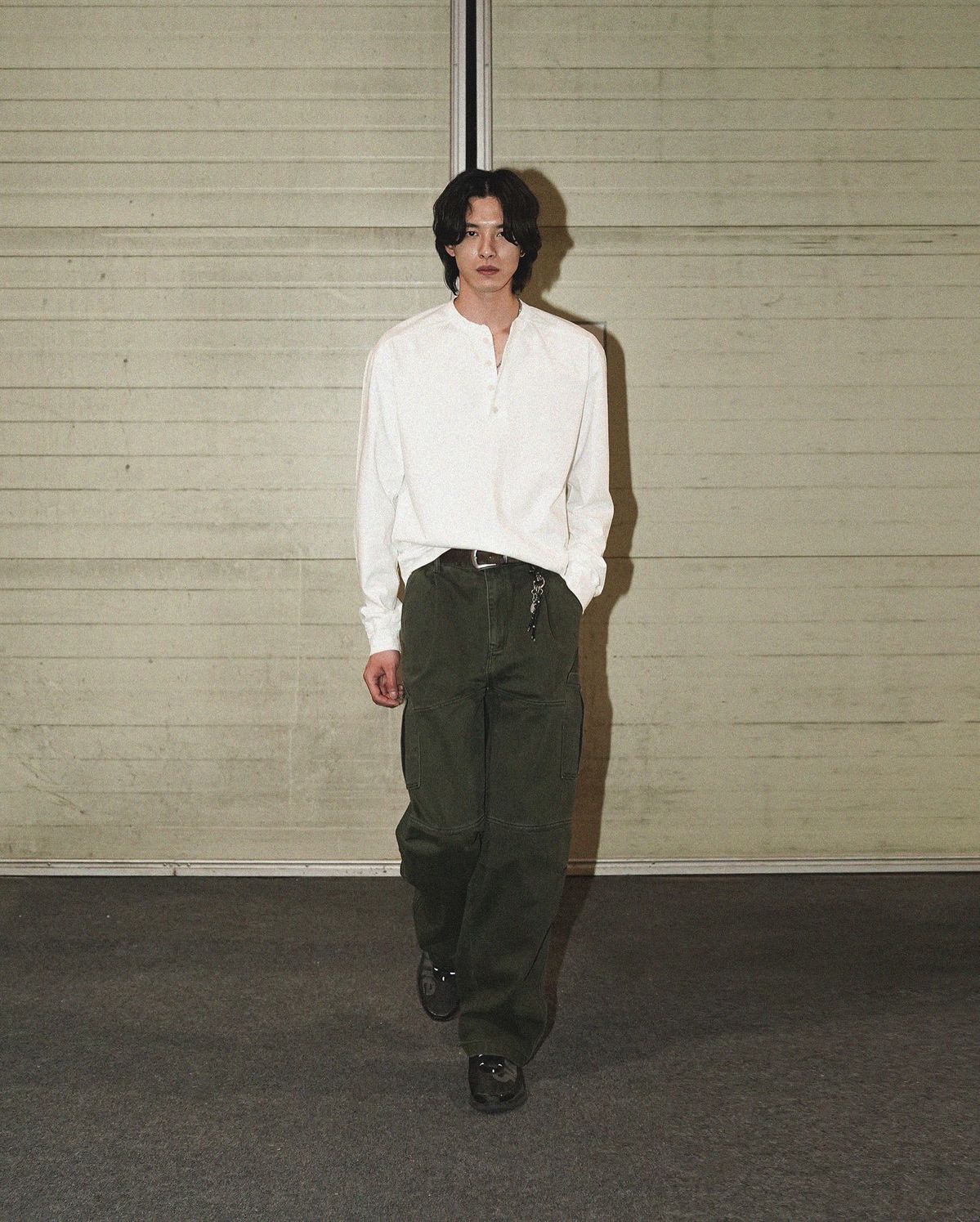 The Mao Shirt White - Pea & Kew