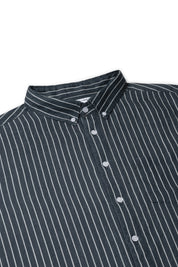 Blauw Wit Gestreept Linnen Overhemd - Pea & Kew