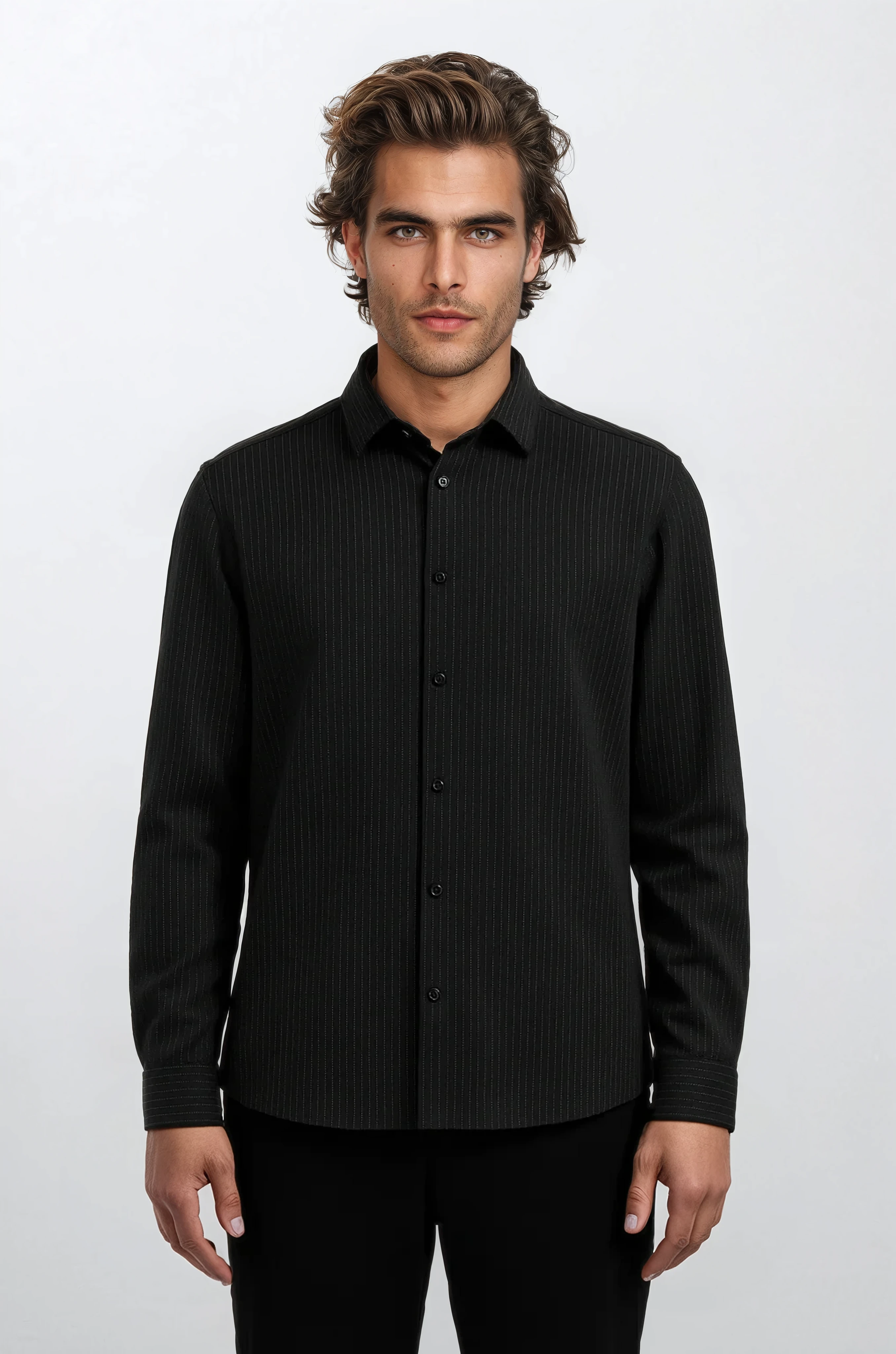 The Pinstripe Shirt - Pea & Kew