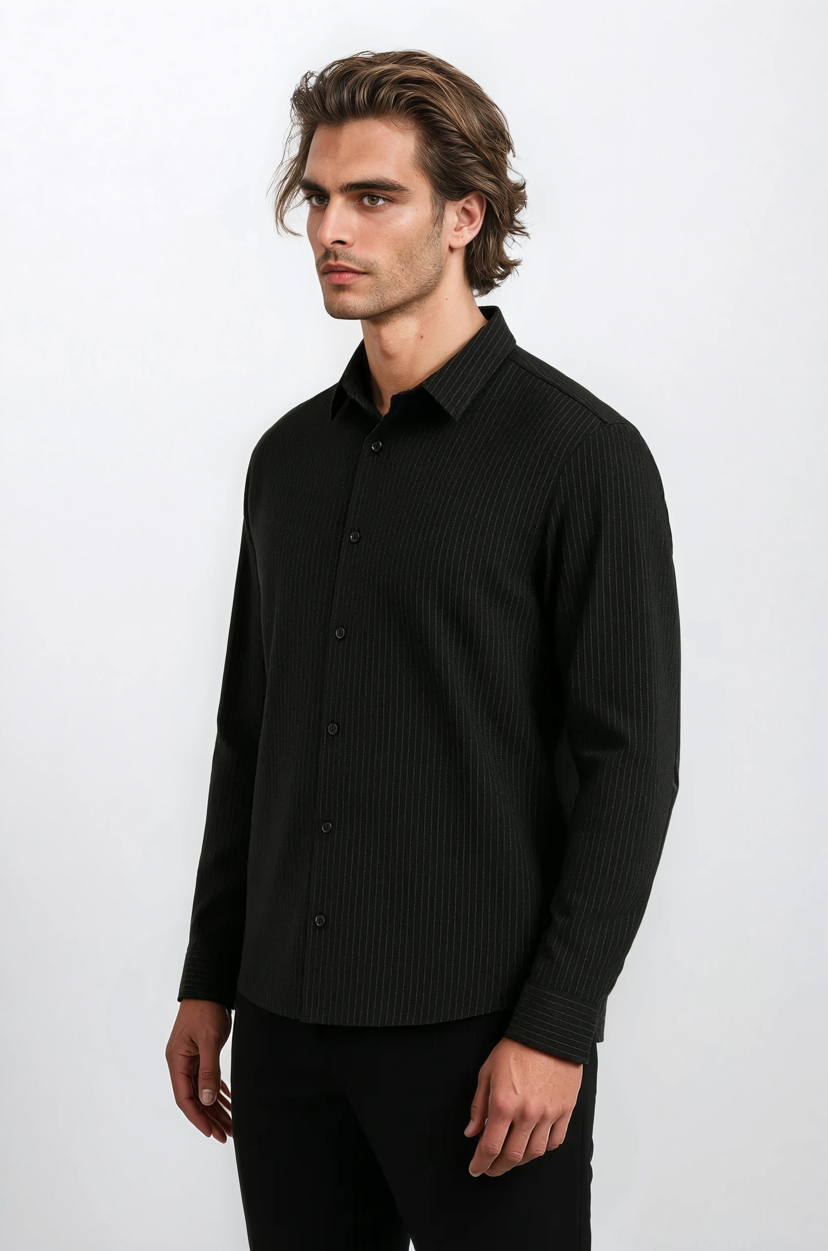 The Pinstripe Shirt - Pea & Kew