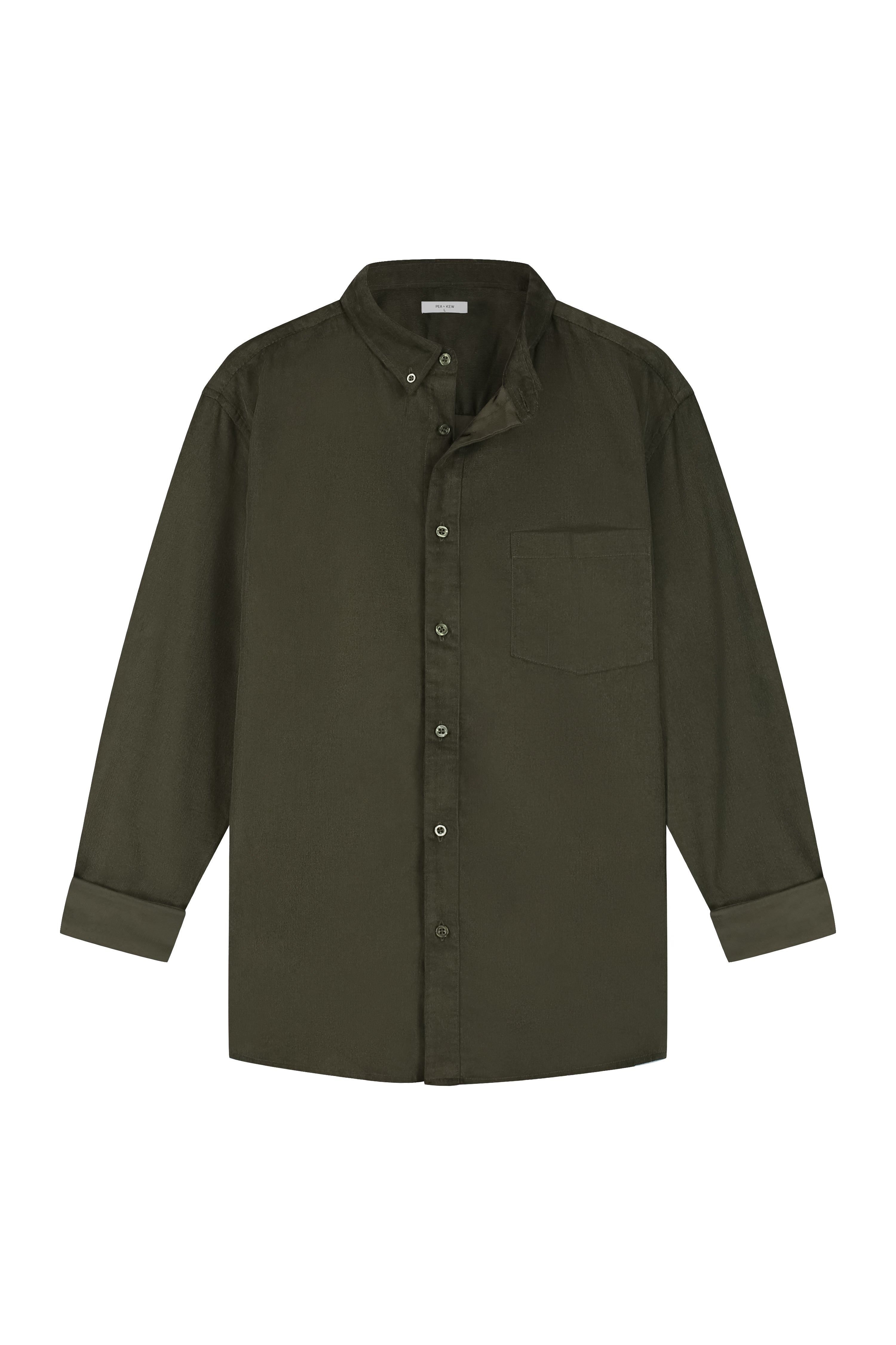 Groen Corduroy Overhemd - Pea & Kew