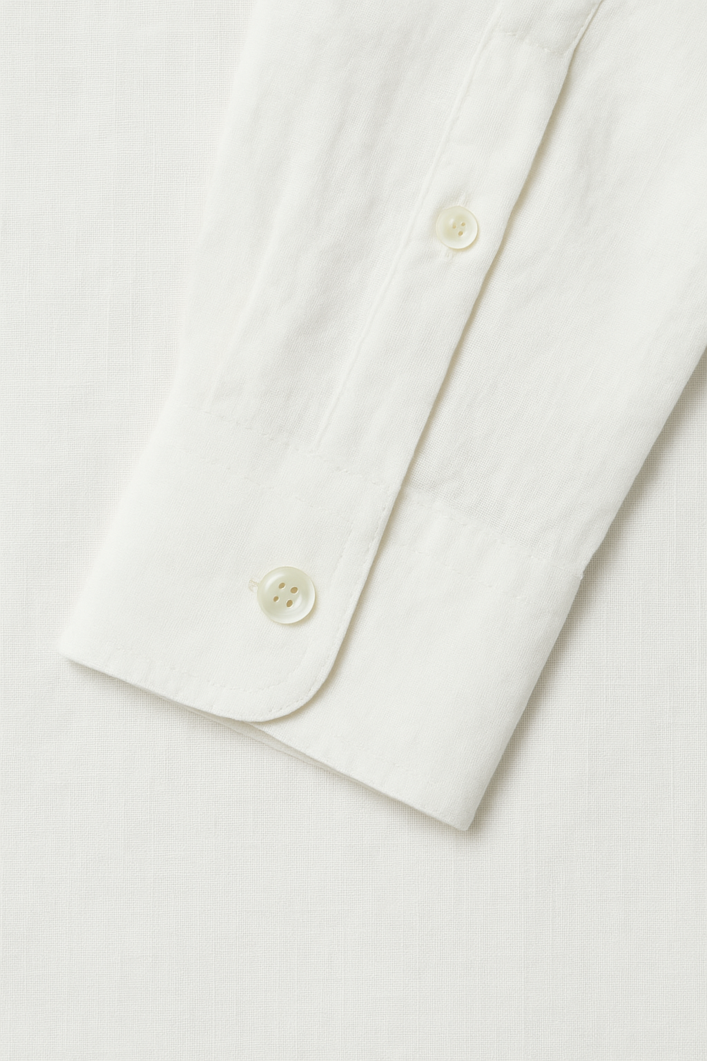 The Mao Shirt White - Pea & Kew