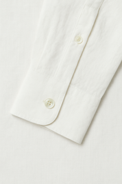 The Mao Shirt White - Pea & Kew