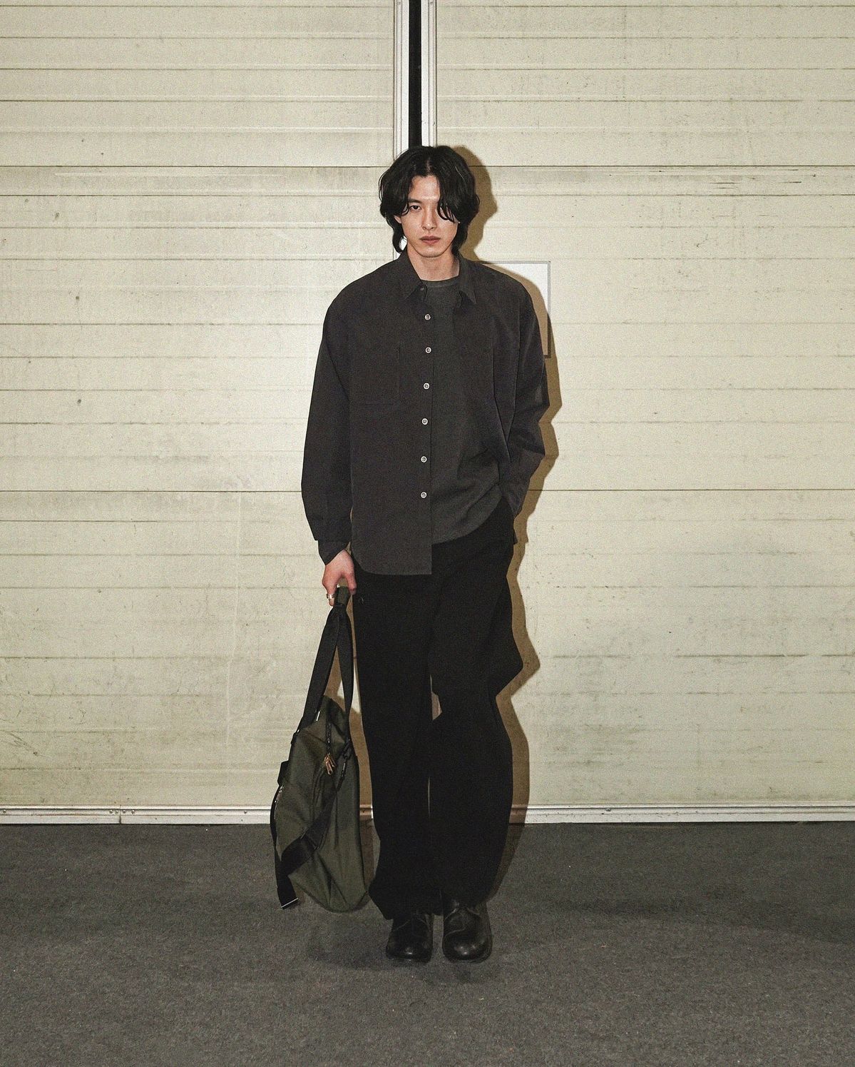 The Mao Shirt Black - Pea & Kew