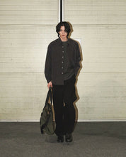 The Mao Shirt Black - Pea & Kew