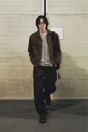 The Mao Shirt Black - Pea & Kew