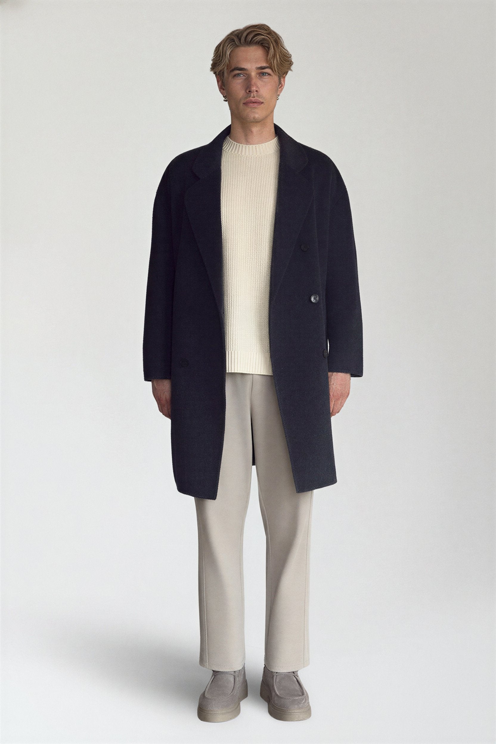 The Oslo Coat - Pea & Kew